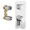 Polished Chrome Built-In Three Way Shower Diverter